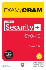 CompTIA Security+ SY0-401 Exam Cram, 4th edition