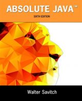Absolute Java, 6th edition