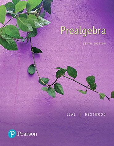 Prealgebra, 6th edition