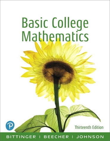 Basic College Mathematics, 13th edition