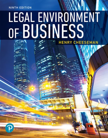 Legal Environment of Business, 9th edition