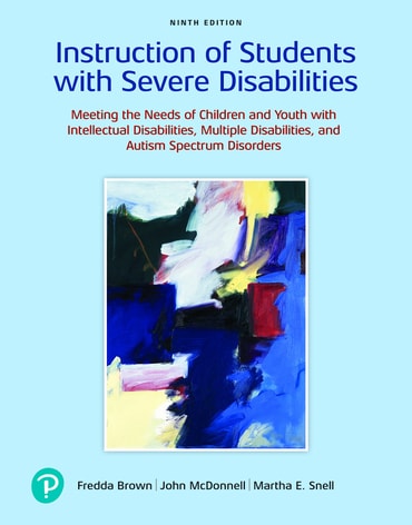 Instruction of Students with Severe Disabilities, 9th edition