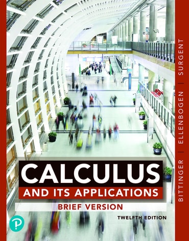 Calculus and Its Applications, Brief Version, 12th edition