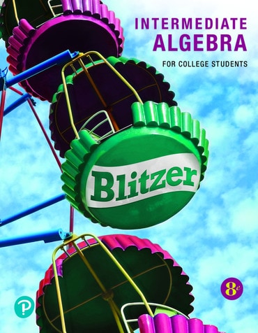 Intermediate Algebra for College Students, 8th edition