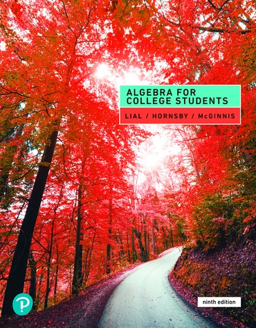 Algebra for College Students, 9th edition