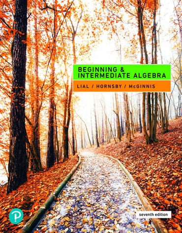 Beginning & Intermediate Algebra, 7th edition