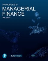 Principles of Managerial Finance, 16th edition