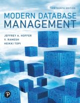 Modern Database Management, 13th edition