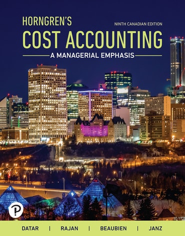 PDF version for Horngren's Cost Accounting: A Managerial Emphasis