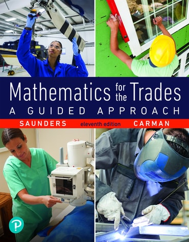 Mathematics for the Trades: A Guided Approach, 11th edition