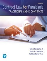 Contract Law for Paralegals: Traditional and e-Contracts, 3rd edition