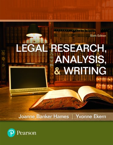 Legal Research, Analysis, and Writing, 6th edition