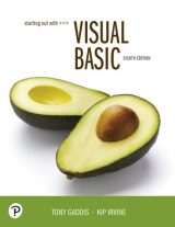 Starting Out With Visual Basic, 8th edition