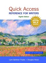 Quick Access: Reference for Writers, MLA Update Edition, 8th edition