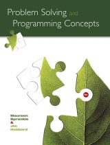 Problem Solving and Programming Concepts, 9th edition