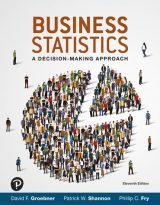 Business Statistics: A Decision Making Approach, 11th edition