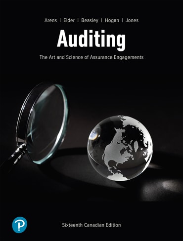Auditing: The Art and Science of Assurance Engagements, Canadian Edition, 16th edition