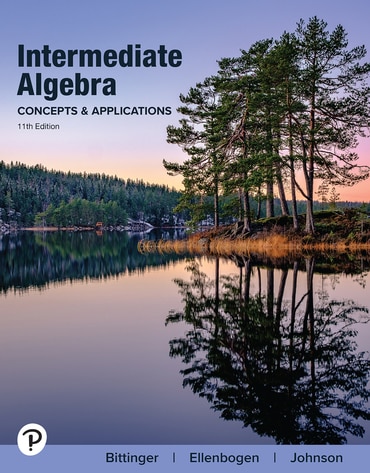 Intermediate Algebra: Concepts and Applications, 11th edition