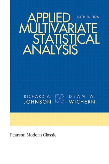 Applied Multivariate Statistical Analysis (Classic Version), 6th edition