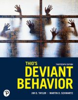 Thio's Deviant Behavior, 13th edition