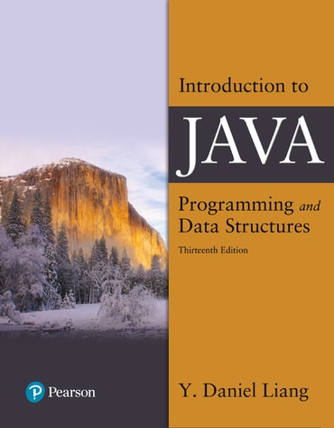 Introduction to Java Programming and Data Structures, 13th edition