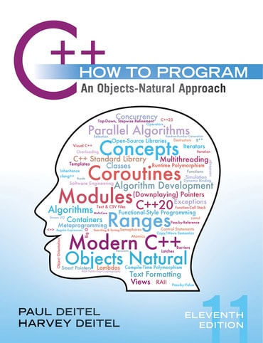 C++ How to Program: An Objects-Natural Approach, 11th edition