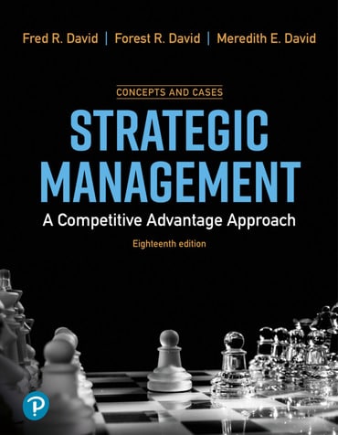 Strategic Management: A Competitive Advantage, Concept and Cases, 18th edition