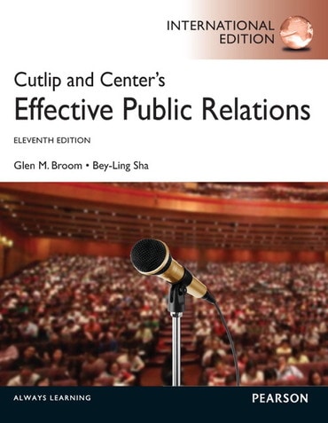 Cutlip and Center's Effective Public Relations, International Edition, 11th edition