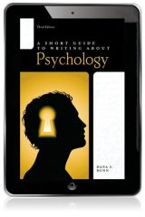 Short Guide to Writing About Psychology, A, 3rd edition