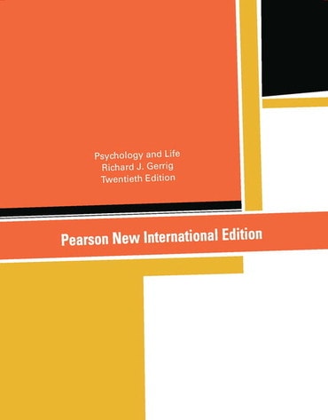 Psychology and Life, Pearson New International Edition, 20th edition