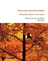 Differential Equations and Linear Algebra, Pearson New International Edition, 3rd edition