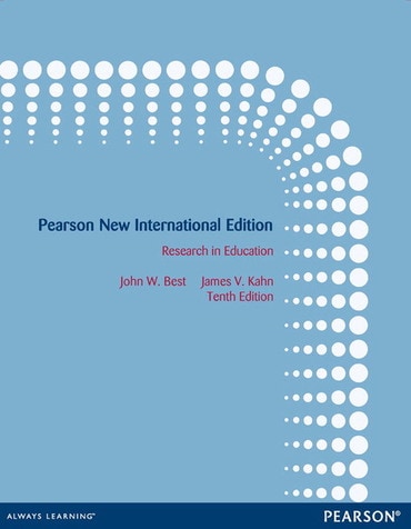 Research in Education, Pearson New International Edition, 10th edition