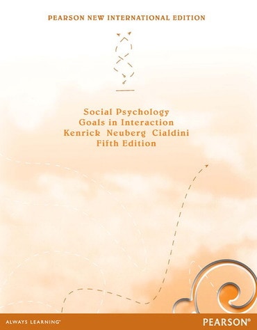 Social Psychology, Pearson New International Edition, 5th edition