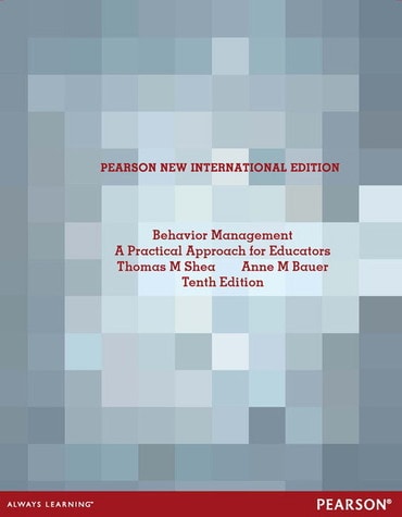 Behavior Management, Pearson New International Edition, 10th edition