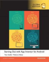 Starting Out With App Inventor for Android, Global Edition, 1st edition