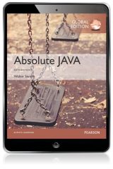 Absolute Java, Global Edition, 6th edition