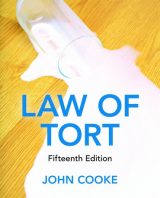 Law of Tort, 15th edition