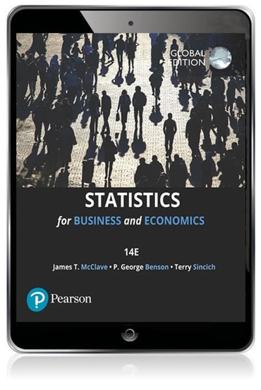 Statistics for Business & Economics, Global Edition, 14th edition